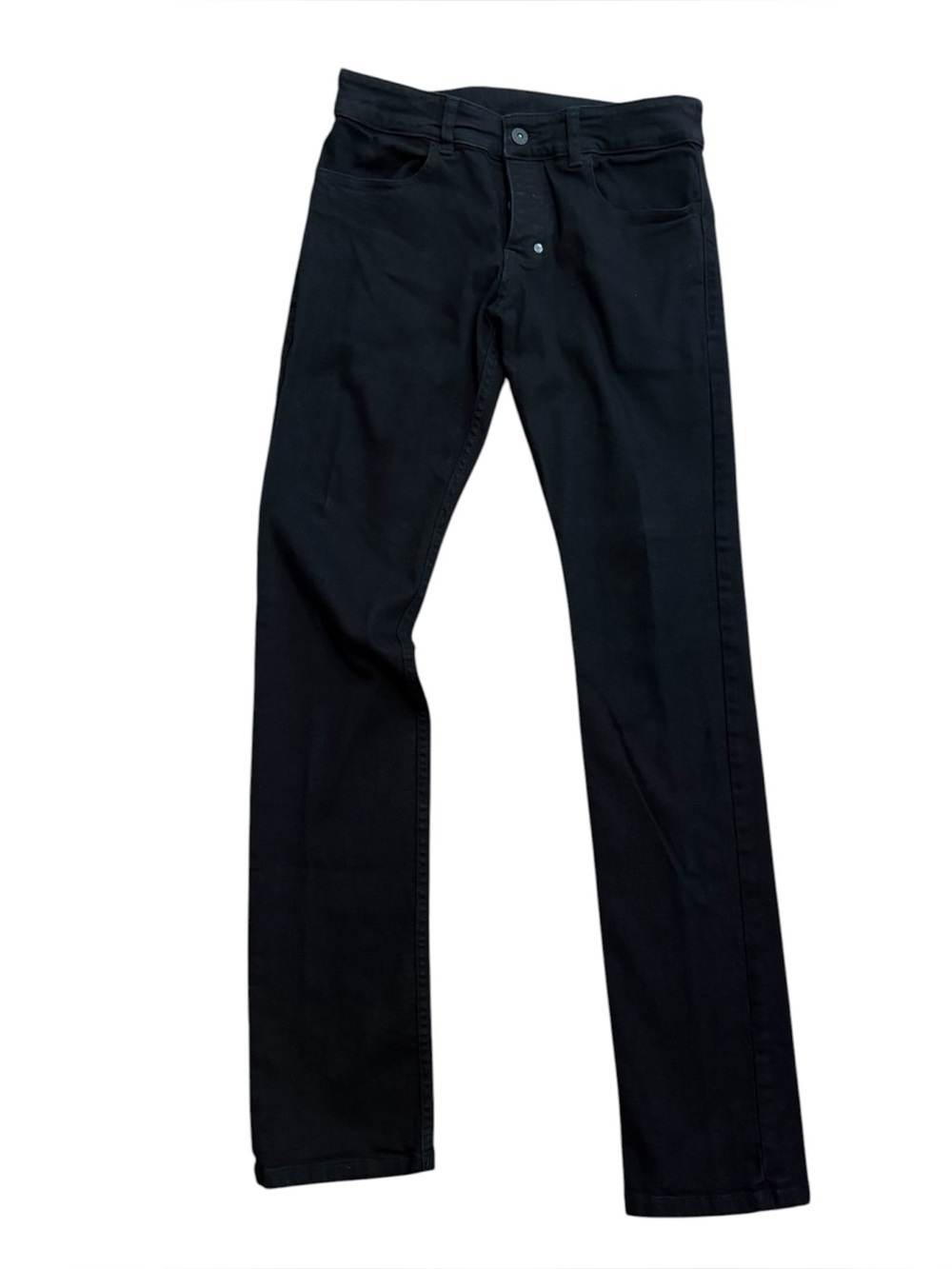 Rufskin Matchstick Slim Fit Denim Jeans Black Low Rise Button Fly Black Size 30